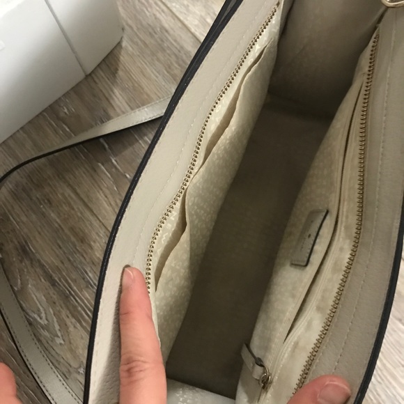 Kate spade beige shoulder hand carry handbag - Picture 5 of 6